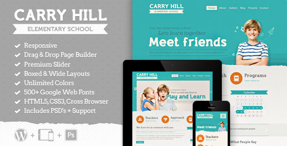 carryhill school wordpress theme