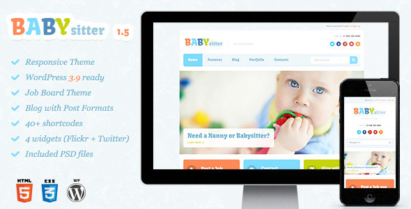 babysitter wordpress theme