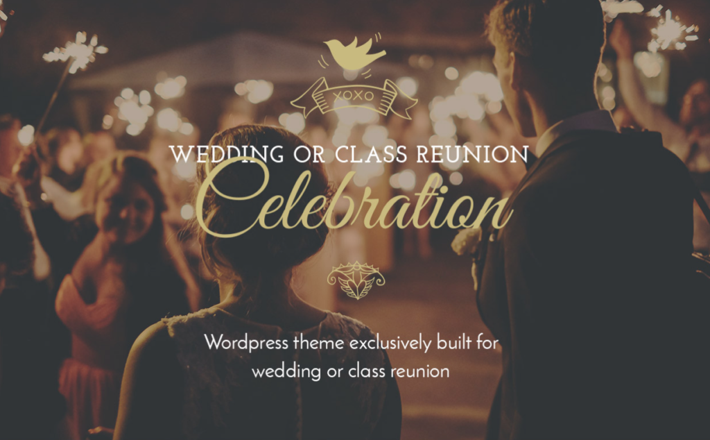 celebration wp theme for weddings