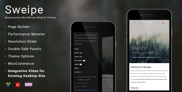 sweipe responsive mobile theme